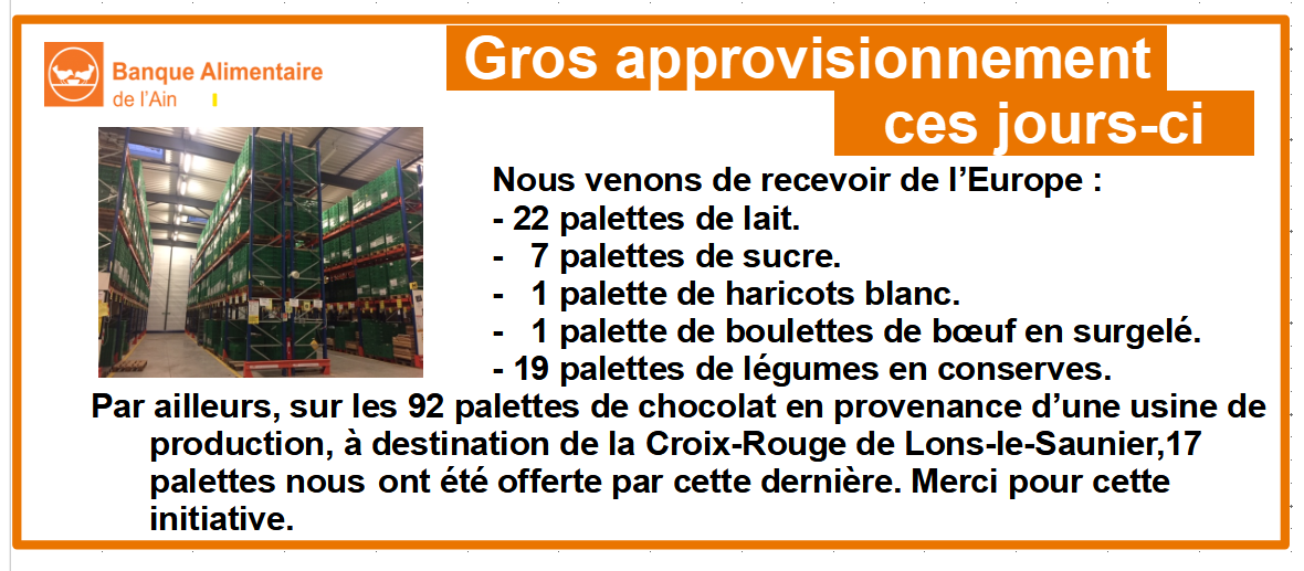 APPROVISIONNEMENT